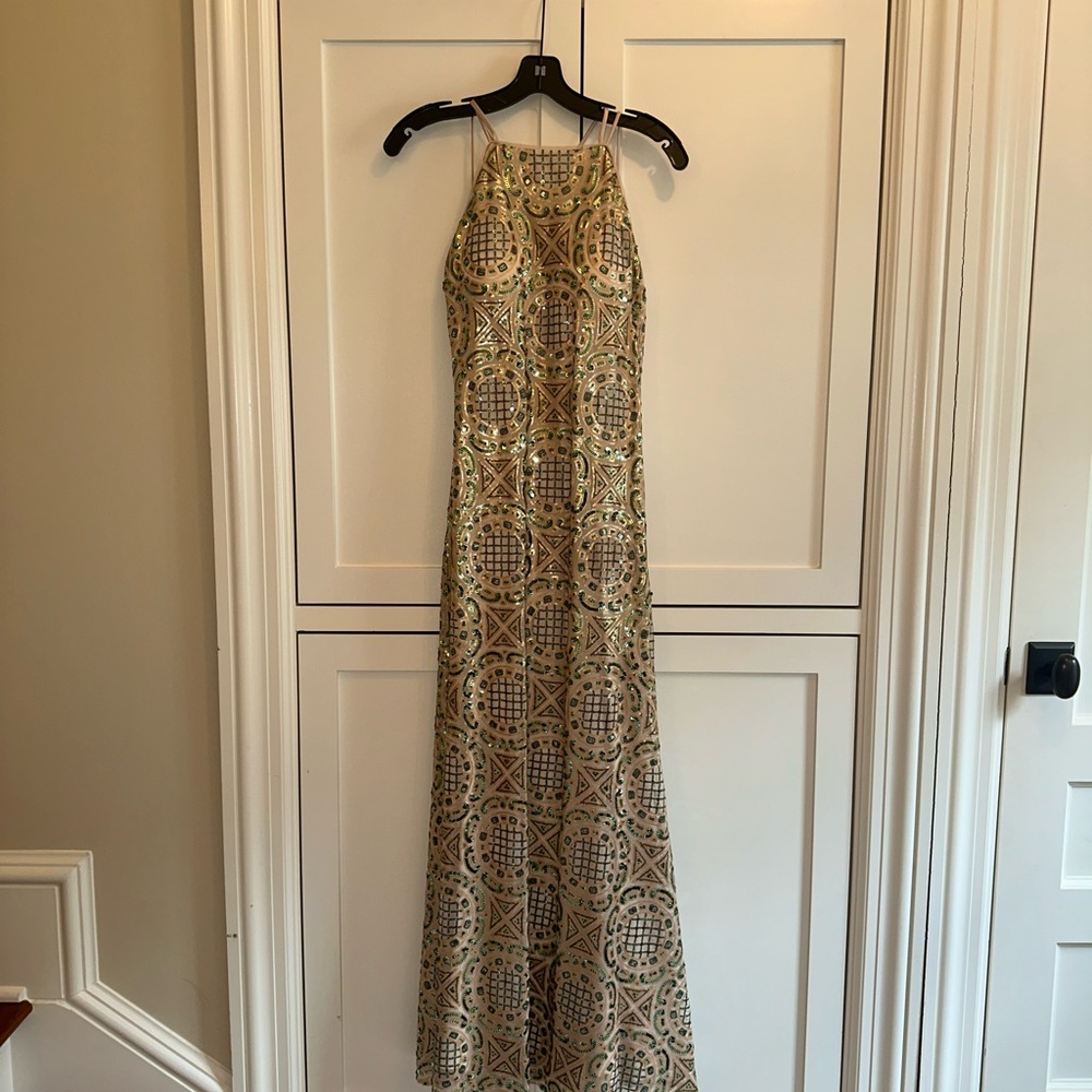 Nicole Miller Sequin Evening Gown